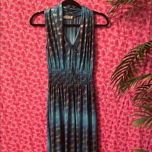ace fashion tie dye dress Women's Tamara Dress in Teal Aurora Wash by YFB